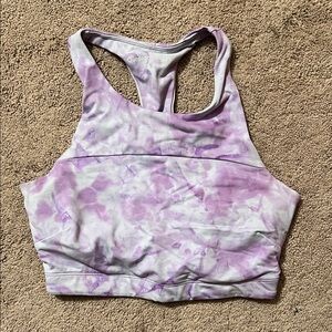Outdoor Voices Lavender Tie-Dye Sports Bra
